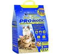 Litière agglomérante Eco Clean Probiotique 5 paquets de 10 litres Croci