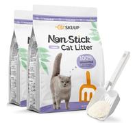 Litière agglomérante non adhésive pour chat - Sans poussière et sans parfum - En manicol naturel respectueux des animaux - Avec neutralisation des odeurs - Deux fois plus longue durée que la litière