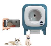 Litière auto-nettoyante automatique pour chat, robot de litière pour chat, contrôle par application/surveillance vidéo en temps réel (vert)