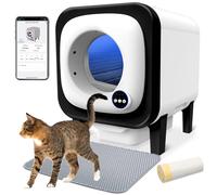 Litière auto-nettoyante pour chat - 72 l - Litière automatique avec contrôle par application - Capteurs de sécurité - Élimination des odeurs - Litière automatique pour plusieurs chats