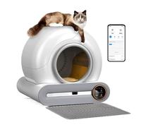 Litière automatique autonettoyante avec contrôle par application, élimination des odeurs, tapis de litière - Robot de nettoyage électrique pour plusieurs chats - Verrouillage sécurisé, boîte à litière