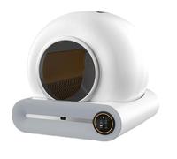 Litière automatique autonettoyante pour chat avec contrôle par application, grande capacité, protection de sécurité, entrée inférieure, élimination des odeurs, anti-pincement pour un soin facile des