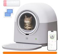Litière Automatique Autonettoyante pour Chat Robot Mains Libres Intelligente Grande Capacité, Technologie Anti-Pincement Sûre, Déodorant et Doublure pour Animaux Multiples Animaux