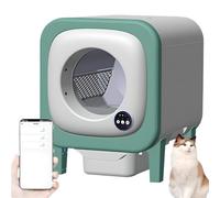Litière automatique intelligente pour chat avec contrôle par application, autonettoyante, grande capacité, élimination des odeurs, idéale pour plusieurs chats