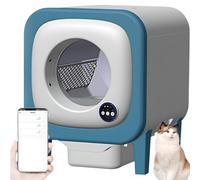 Litière automatique intelligente pour chat avec contrôle par application, autonettoyante, grande capacité, élimination des odeurs, idéale pour plusieurs chats