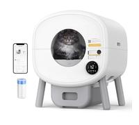 Litière automatique pour chat - 90 l - XXL - Électrique - Anti Pinch Self Cleaning - Pour plusieurs chats (FT)