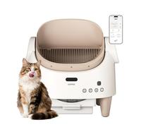 Litière automatique pour chat à ouverture supérieure et auto-nettoyante | Avec appli connectée, sécurité 360°, anti-odeurs/fuites, grand bac et rouleau de sacs inclus.
