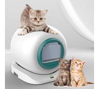 Litière automatique pour chat, bac à litière autonettoyant avec contrôle par application, bac à litière robot intelligent pour plusieurs chats