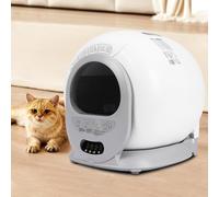 Litière automatique pour chat de 1 à 8 kg - 65 l - Smart Self-Cleaning Litter Box - Avec désodorisant - Surveillance en temps réel - Capteurs de poids - Avec 1 sac poubelle