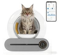 Litière automatique XXL 65 l - Électrique autonettoyante pour plusieurs chats - Avec contrôle par application et capteur infrarouge - Sécurité enfant - Litière pour chat et accessoires