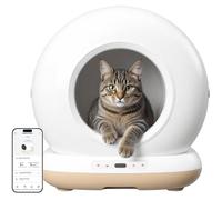 AstroPet Litière autonettoyante pour chat de 72 l avec tapis, contrôle par application, stérilisation UV, protection de sécurité multiple, convient pour plusieurs chats