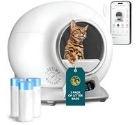 Litière autonettoyante avec capteurs de sécurité automatiques pour plusieurs chats - Litière automatique pour chat autonettoyante - Élimination ultra des odeurs - Contrôle intelligent par application