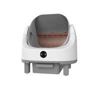 Litière autonettoyante, bac à litière Automatique pour Plusieurs Chats, Robot à Toit Ouvert avec contrôle par Application et Moniteur en Temps réel, contrôle des odeurs pour Plusieurs Chats, capacité