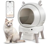 Litière autonettoyante, boîte à litière automatique avec robot de contrôle des odeurs pour plusieurs chats, robot à litière intelligent avec moniteur d'application en temps réel et capteurs de