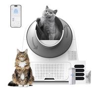 Litière Autonettoyante CATLINK Pro-X avec Application et Bac à Déchets 13L pour Gros Chats, 4 Modes de Nettoyage, Contrôle d'Odor 4X (Ozone+UV+Charbon Actif+Gel Désodorisant)