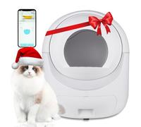 Litière Autonettoyante Grand Bac pour Chat 70L - Contrôle APP, Anti-Odeur, Electrique pour Plusieurs Chats