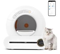 Litière autonettoyante pour Chat, Contrôle par Application, Élimine Les odeurs, Surveillance la santé Votre Chat. Bac à litière Automatique, Bac à litière électrique Automatique, 65L Taille XXL