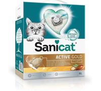 Litière chat Active Gold agglomérante 6 L parfum fleur d’arganier, minéraux naturels, contrôle odeurs garanti, absorption humidité