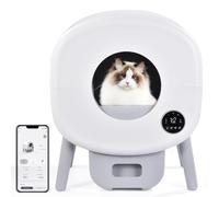 Litiere Chat autonettoyante 100L Grande capacité - Contrôle APP, Protection de sécurité, Double désodorisation,détachable litière Automatique,Convient aux Chats de 2 à 10 kg