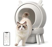 Litiere Chat Autonettoyante,65L Litiere Automatique avec 9 Capteurs De Sécurité,Contrôle par Application 2.4 GHZ,Protection Anti pincement,Bac Litiere pour Chat Sûre et Automatique