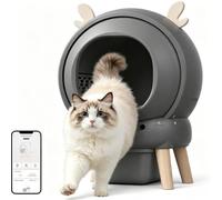 Litiere Chat Autonettoyante,65L Litiere Automatique avec 9 Capteurs De Sécurité,Contrôle par Application 2.4 GHZ,Protection Anti pincement,Bac Litiere pour Chat Sûre et Automatique
