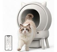 Litiere Chat Autonettoyante,65L Litiere Automatique avec 9 Capteurs De Sécurité,Contrôle par Application 2.4 GHZ,Protection Anti pincement,Bac Litiere pour Chat Sûre et Automatique