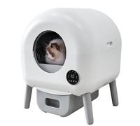 Litiere Chat Autonettoyante 65L Maison Toilette Automatique Anti Odeur Caisse a Chat pour Litiere avec Contrôle APP Tranquille Bac Litiere Robot pour (Type E)