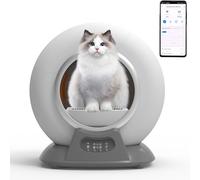 Litiere Chat Autonettoyante 65L Maison Toilette Automatique Anti Odeur Caisse a Chat pour Litiere avec Contrôle APP Tranquille Bac Litiere Robot pour (Type C)