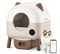Litiere Chat Autonettoyante,66L Litiere Automatique avec Capteurs De Sécurité,6 Lumières d'ambianceContrôle par Application,Protection Anti pincement,Bac Litiere pour Chat Sûre et Automatique