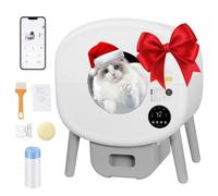 Litiere Chat Autonettoyante, 76L+13L Bac à Litière Autonettoyante, Secure/Contrôle APP/Anti-Pinch/Lit à litière Anti-Odeur, avec Sacs à Ordures, pour Plusieurs Chats