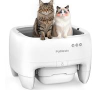 Litière Chat Autonettoyante, PalNests Bac a Litiere pour Chat Ouvert en Haut avec Application de Contrôle, Litière Autonettoyant avec Double Contrôle des Odeurs et 7 Capteurs de Sécurité