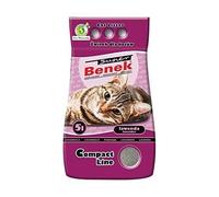Litière compacte pour chat - Super Benek - SBCOMPLAV-5 - Odeur lavande - Granulométrie fine - Très absorbante