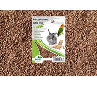 Litière de Noix de Coco Extra Fin, 50 litres (0,70 Euros/Litre), s’utilise comme revêtement pour Les sols de Cage, notamment Les Cages à Lapins, cobayes, Hamster, dègues, Rats et Autres rongeurs