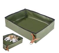 Litière De Voyage Pour Chats - Plateau Portable Pour Chiots | Portable Compact Toilettes pour Intérieur Extérieur Maison Appartement Voiture Voyage Camping