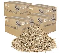 Litière d'écorce Pins Écorce Paillis Chips Jardin Bois Décor Chauffage Cheminée Terrain de Jeu 100-500 L flameup