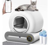 Litière électrique auto-nettoyante pour chat - Taille XXL - Avec application - Pour grands chats (type A)