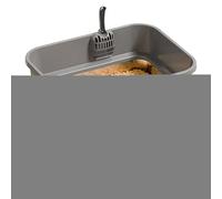 Litière en métal - Toilettes pour Animaux de Compagnie, bac à litière pour Chat Facile à Nettoyer | Bac à litière en métal à Haut côté pour Petits Animaux à l'intérieur, pour Appartement