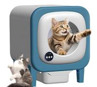 Litière intelligente autonettoyante pour chat avec contrôle par application et surveillance du temps, solution d'élimination des odeurs de grande capacité pour les foyers multi-chats