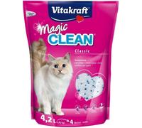 Litière Magic Clean pour chat - VITAKRAFT - 4 L - Gel de silice - Efficacité et hygiène garanties - 4 semaines