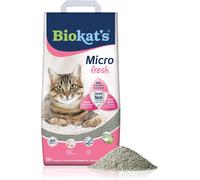 Biokat's Litière pour chat Micro fresh avec parfum d'été - Litière agglomérante en bentonite avec grain extra fin pour un rendement élevé - 1 sac (1 x 14 l)