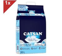 Litière minérale pour chat - CATSAN - Hygiène Plus - 20L - Triple protection