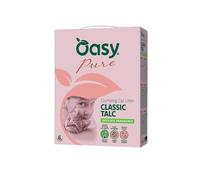 Litière Oasy pour chats Classic Talc, litière super agglomérante pour chats de tous âges et tailles, parfum Talco | 1 lot de 10 litres.