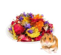 Litière pour cage de hamster - Literie naturelle à fleurs séchées - Contrôle des odeurs, nourriture pour hamster, enclos - Décoration d'habitat pour lapins, gerbillons ou autres petits animaux