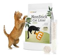 Litière pour chat antiadhésive ultra agglomérante au tofu avec manioc, contrôle des odeurs, granulés de litière pour chat à faible suivi, ingrédients naturels à base de plantes, dure deux fois plus