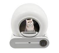 Litière pour chat autonettoyante - 65 l - 12 V - 18 W - Électrique - Écran tactile et contrôle par application - Idéal pour les foyers multiples et les voyages