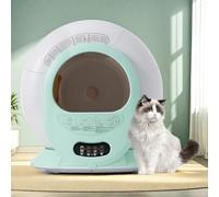 Litière pour chat autonettoyante, 65 L, automatique avec contrôle par application pour plusieurs chats, désodorisation, protection de sécurité, surveillance du poids, temps de défécation