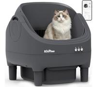 Litière pour Chat autonettoyante, avec contrôle Automatique par Application, litière électrique au Design Ouvert, sécurité Anti-pincement, élimination des déchets sans Odeur, Comprend des Sacs