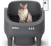 Litière pour Chat autonettoyante, avec contrôle Automatique par Application, litière électrique au Design Ouvert, sécurité Anti-pincement, élimination des déchets sans Odeur, Comprend des Sacs