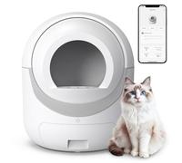 Litière pour chat autonettoyante, boîte à litière automatique avec contrôle par application, protection de sécurité pour plusieurs chats, avec sacs à ordures