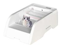 Litière pour Chat Autonettoyante, Litière Automatique Robotisée, Bac à Litière Intelligent pour Chats D'intérieur avec Système De Nettoyage Contrôlé par Application, Fonctionnement Silencieux